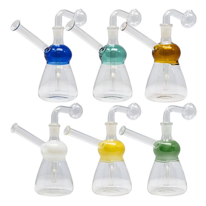 Oil Glass Bong 6&quot;, Color: Golden