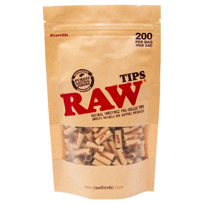 Raw Pre Rolled Tips 200 Pack
