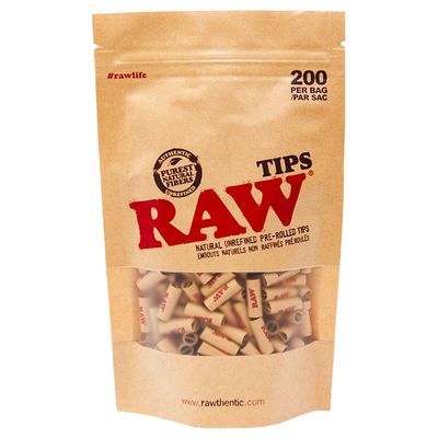 Raw Pre Rolled Tips 200 Pack