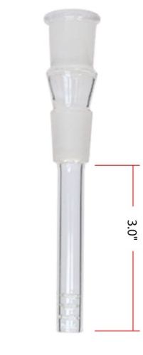 Plain Glass 3 Inches Down Stem with 19mm Joint