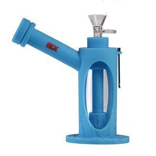 FLX Silicone Alternator Water Pipe 7”, Color: Blue