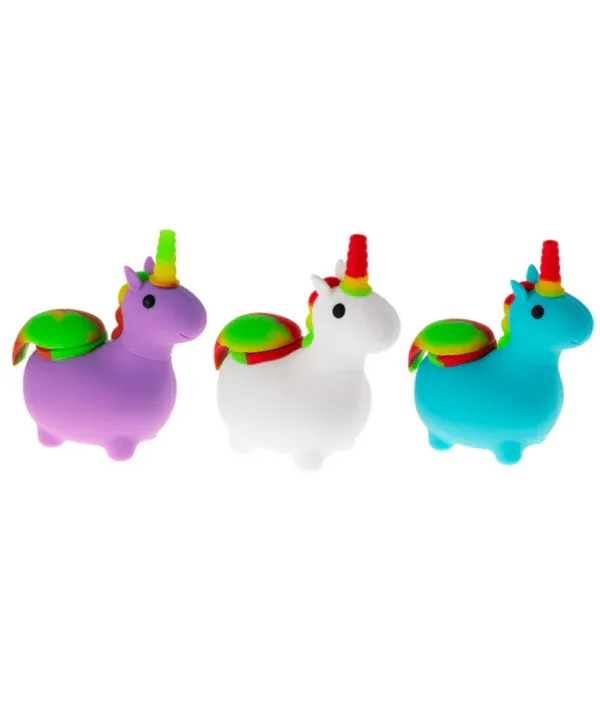 Silicone Unicorn Hand Pipe