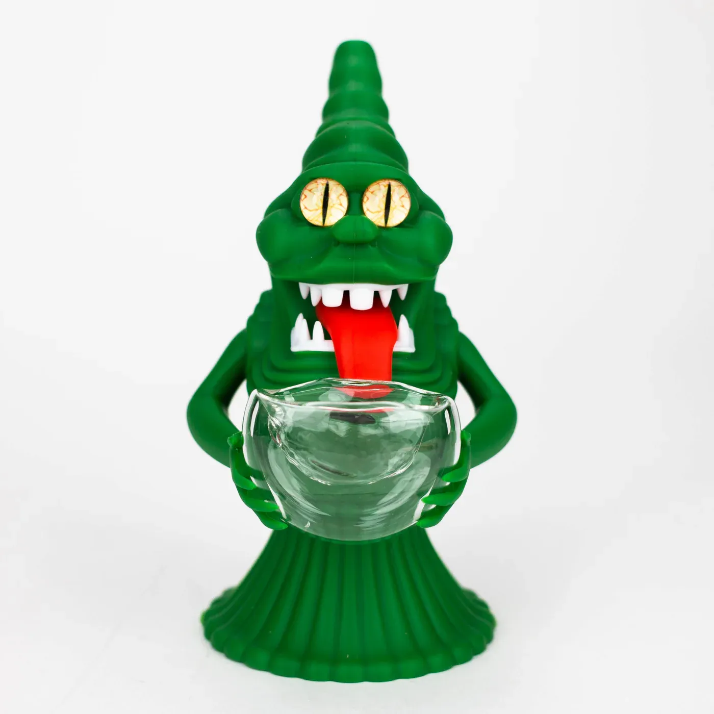 Green Faced Monster Silicone Pipe