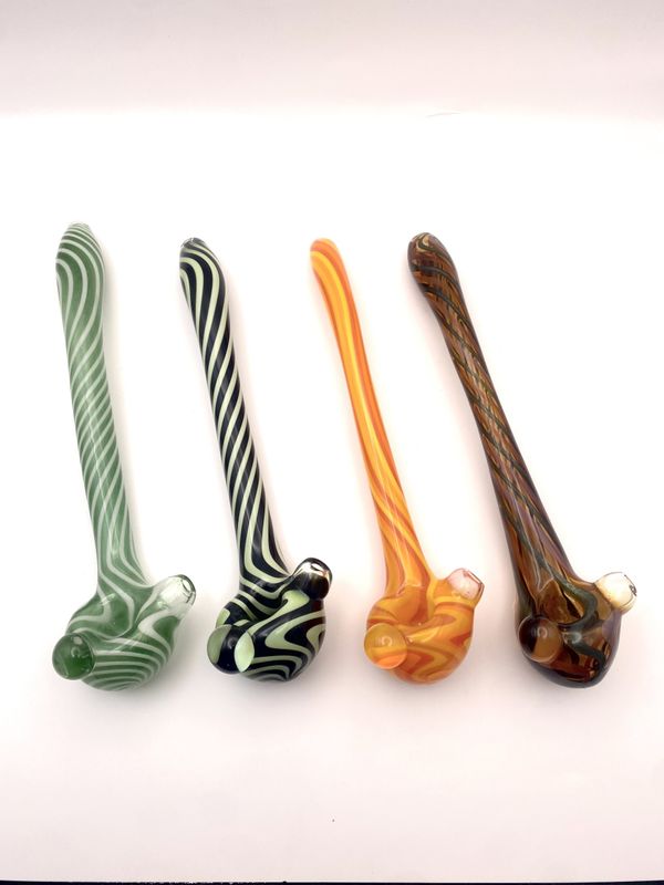 Shine Glass 8” Stick Stack Long Pipe