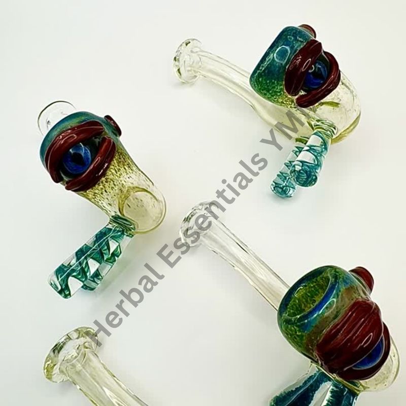 Jam Bear Glass UV Eyeball Sherlock Pipe
