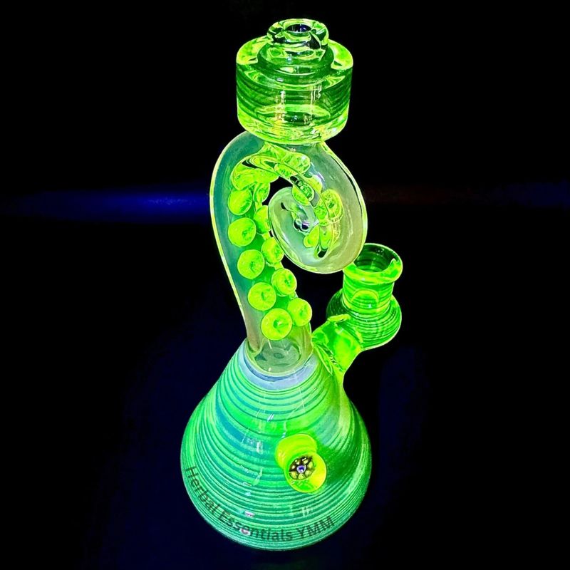 Lerma Glass UV Illuminati Tentacle Beaker 8"