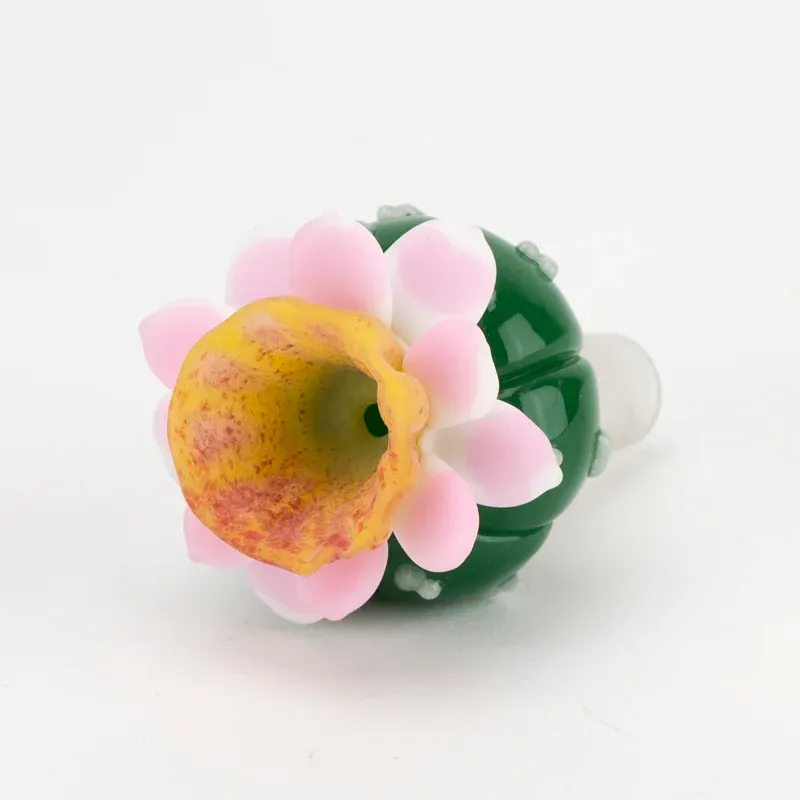 Empire Glassworks Peyote Flower Bowl Glow In The Dark 14mm