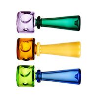 Pulsar Glass Two Toned Geometric Pipe 4.75”