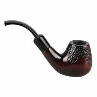 Shire Pipe 5.5” Engraved Bent Brandy Cherry Wood
