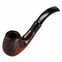 Shire Pipe 5.5” Engraved Bent Brandy Cherry Wood