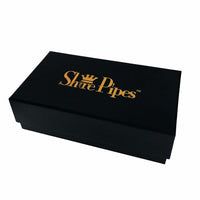 Shire Pipe 15” Curved Engraved Cherry Wood
