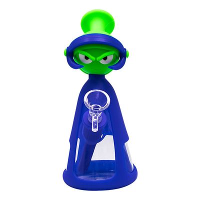 Blue Marvin The Martian 7” Silicone Bong