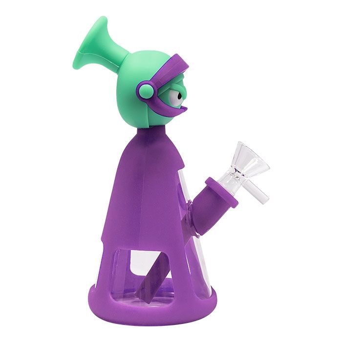 Purple Marvin The Martian 7” Silicone Bong