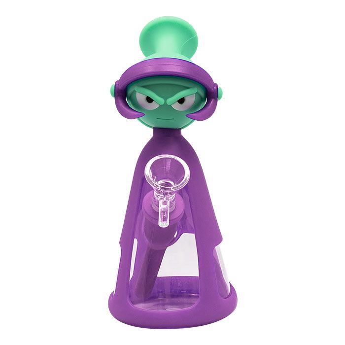 Purple Marvin The Martian 7” Silicone Bong