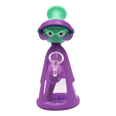 Purple Marvin The Martian 7” Silicone Bong