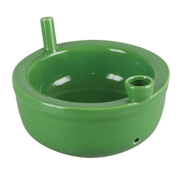 Premium Roast &amp; Toast Ceramic Cereal Bowl Pipe - Green