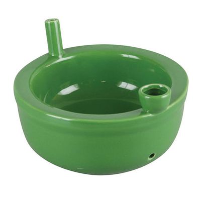Premium Roast &amp; Toast Ceramic Cereal Bowl Pipe - Green