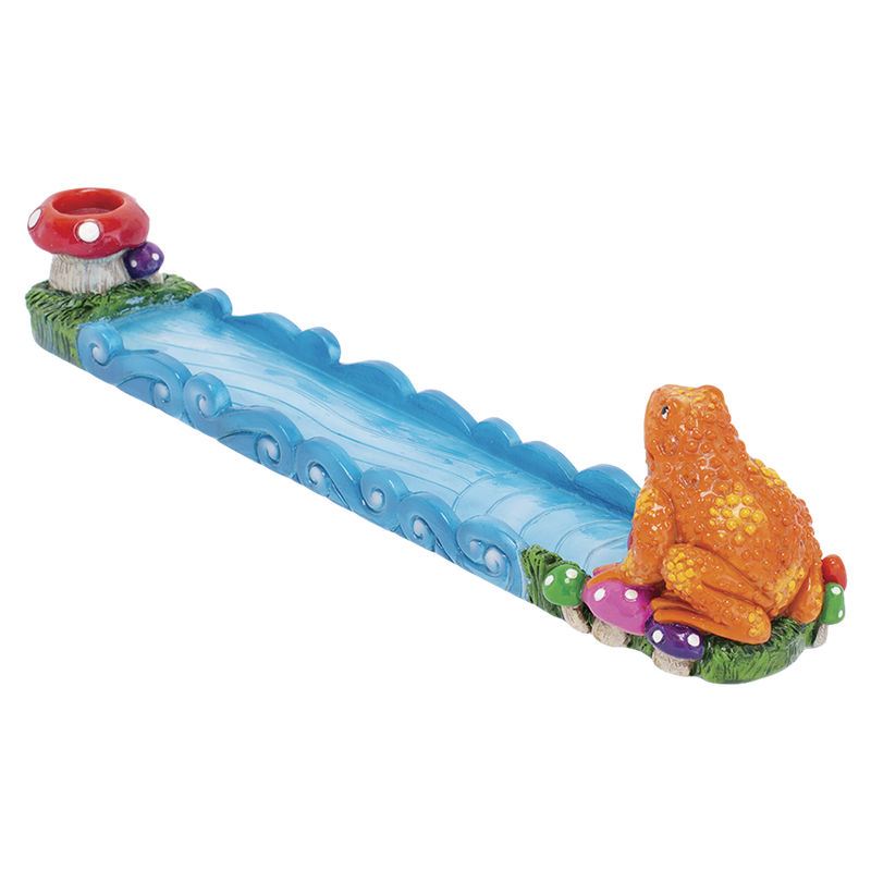 Fujima Trippin’ Golden Frog Incense Burner - 11”