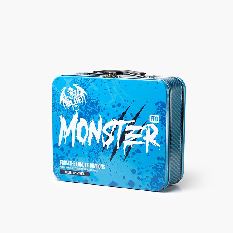 Special Blue Monster Double-Flame Torch w/ Matching Tin Carrying Case