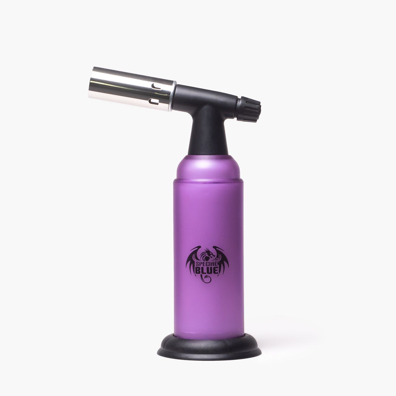 Special Blue Monster Double-Flame Torch w/ Matching Tin Carrying Case, Color: Atomic Puple