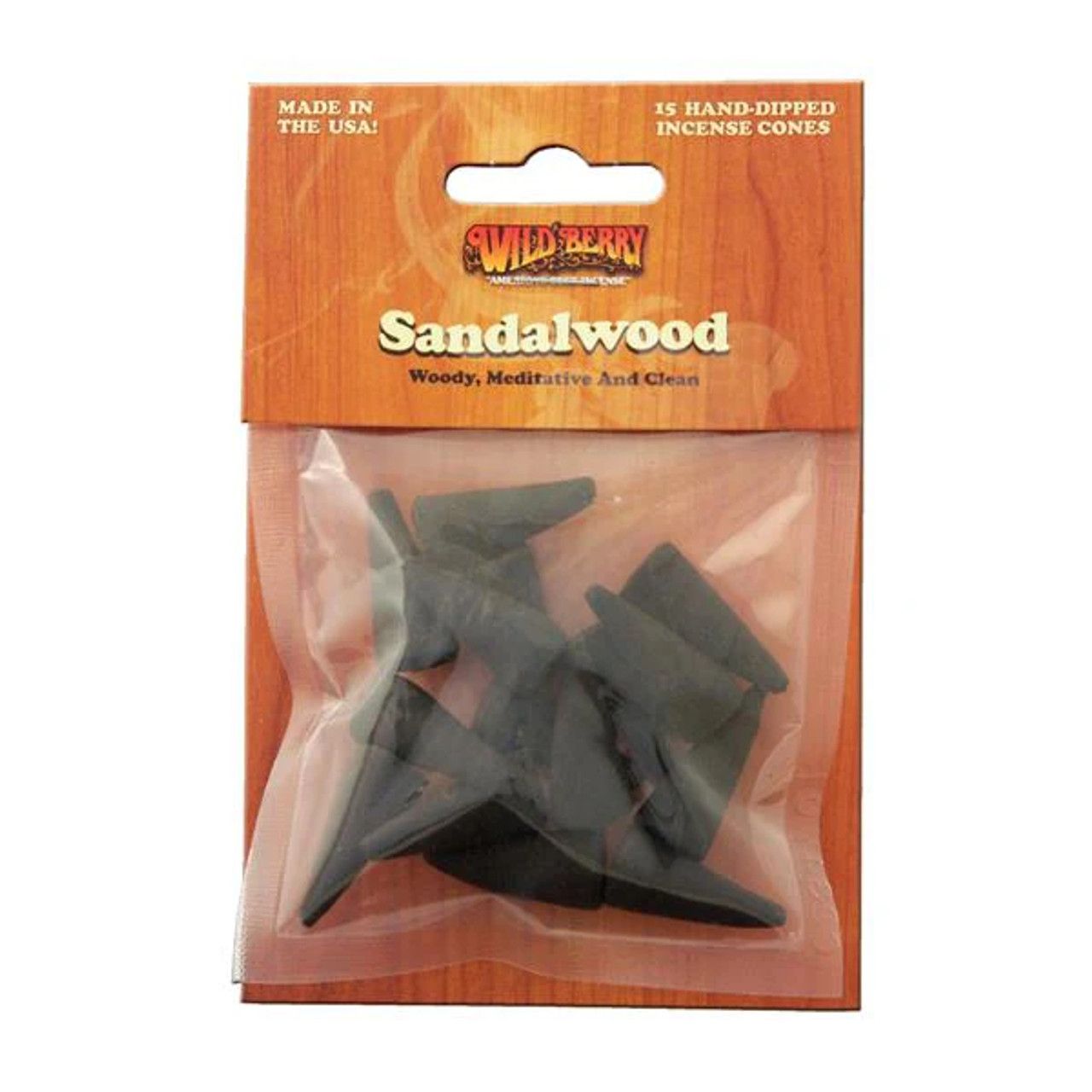 Wildberry Insence Cones Sandalwood