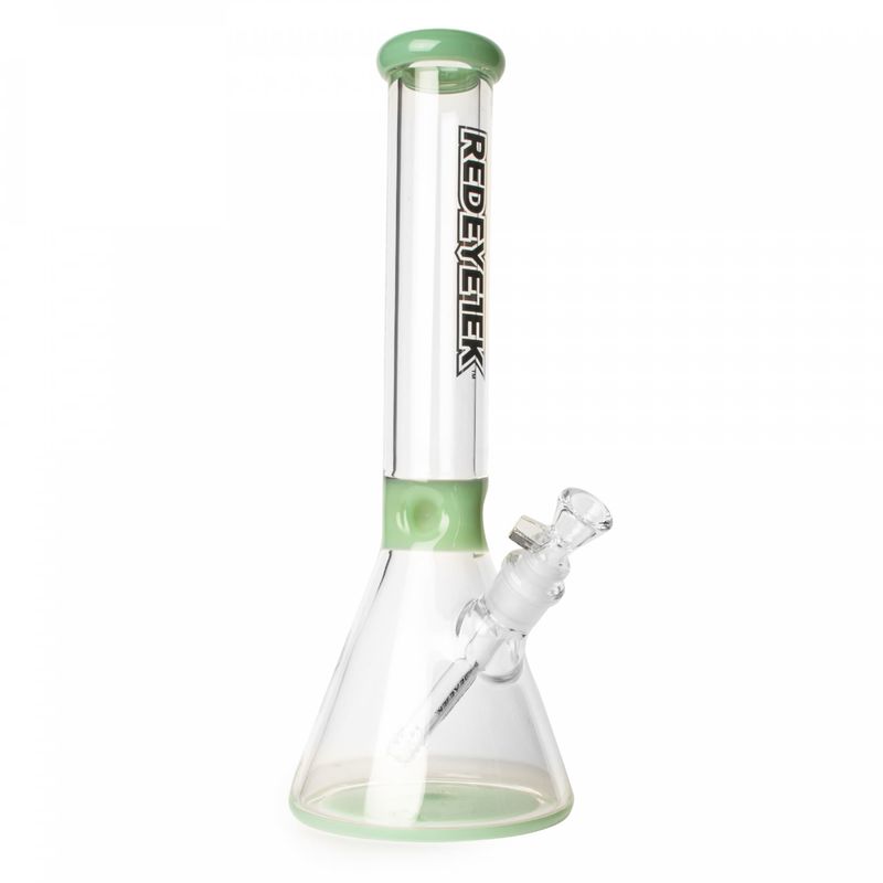 Red Eye Tek 14” Mint Green Beaker W/Extra Thick Base