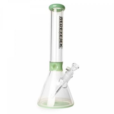 Red Eye Tek 14” Mint Green Beaker W/Extra Thick Base