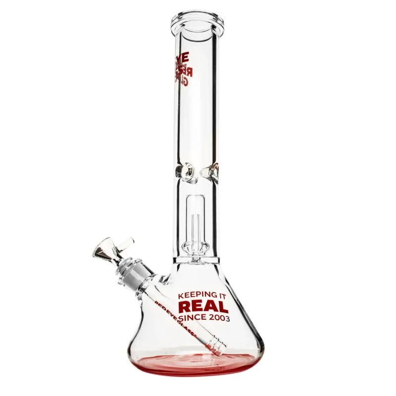 Red Eye Glass 15” 7mm Modern Dual Chamber Beaker