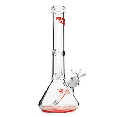 Red Eye Glass 15” 7mm Modern Dual Chamber Beaker
