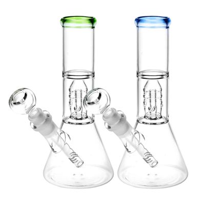 Stacked Showerhead Perc Beaker 8” Colours Vary