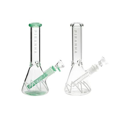 Piranha Glass 10” 7mm Thick Beaker W/Ice Pinch
