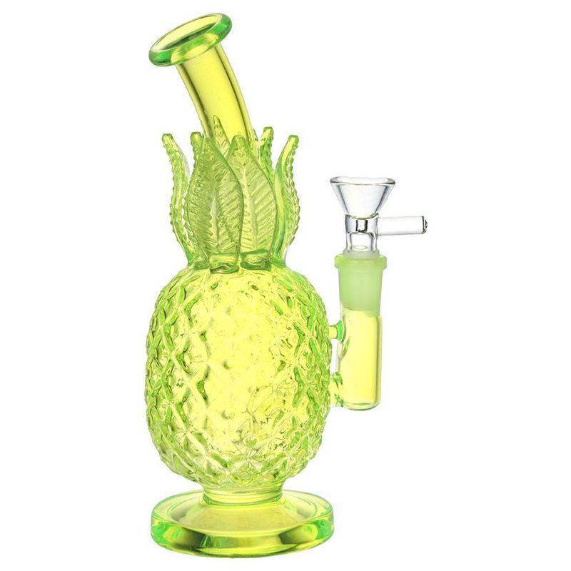 Pineapple Glass Water Pipe 7.75” Colours Vary
