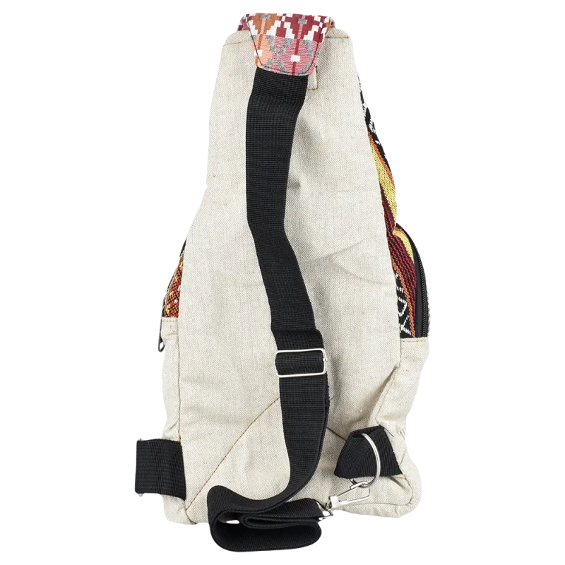 Threadheads Patchwork Sling Bag 9.5”x8” Evil Eye