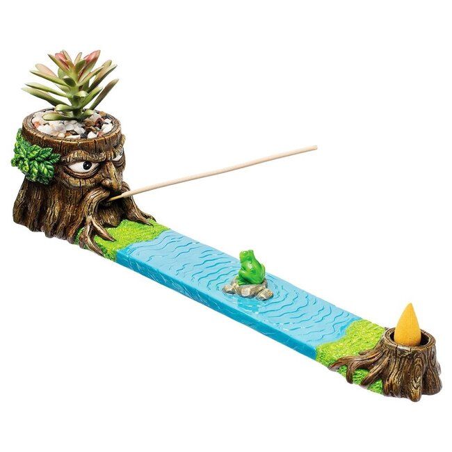 Fujima Treeman W/Faux Plant Incense Burner 12.5”