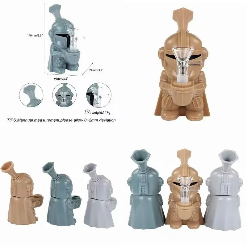 Silicone Mandalorian Waterpipe 5.5”