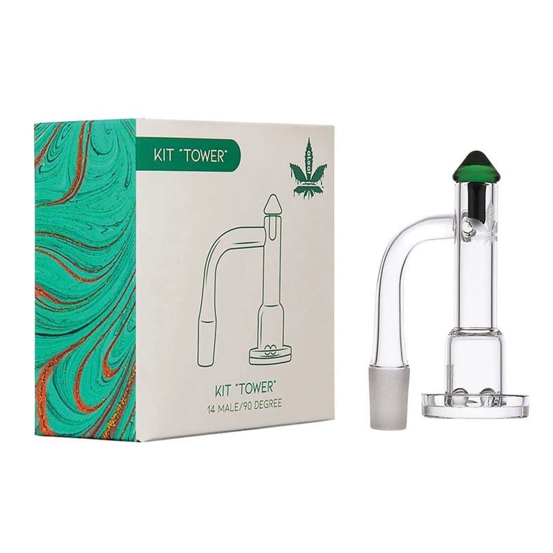aLeaf Tower Quartz Banger Spinner Kit 14mm/90 Degree