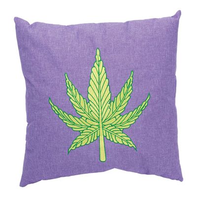 Wacky Pillows Purple Leaf