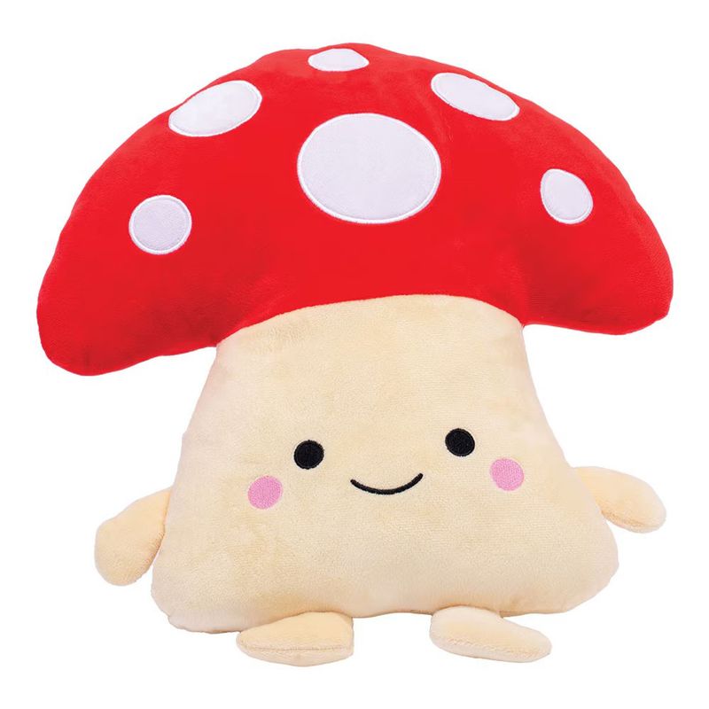 Wacky Pillows Mushroom Plush Buddy 16” Red