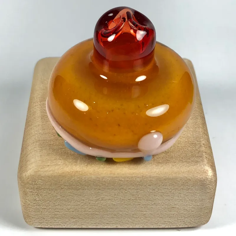 Jam Bear Glass Donut Spinner Cap