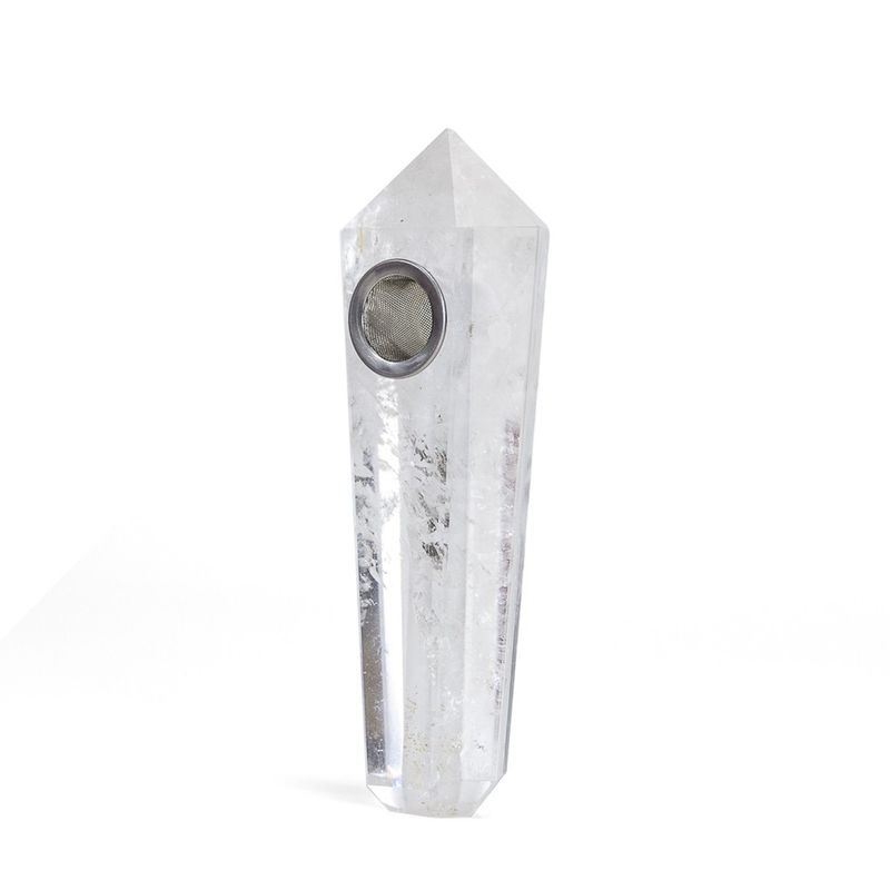 Clear Quartz Crystal Pipe