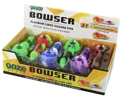 Ooze Bowser Silicone Pipe W/Glass Bowl