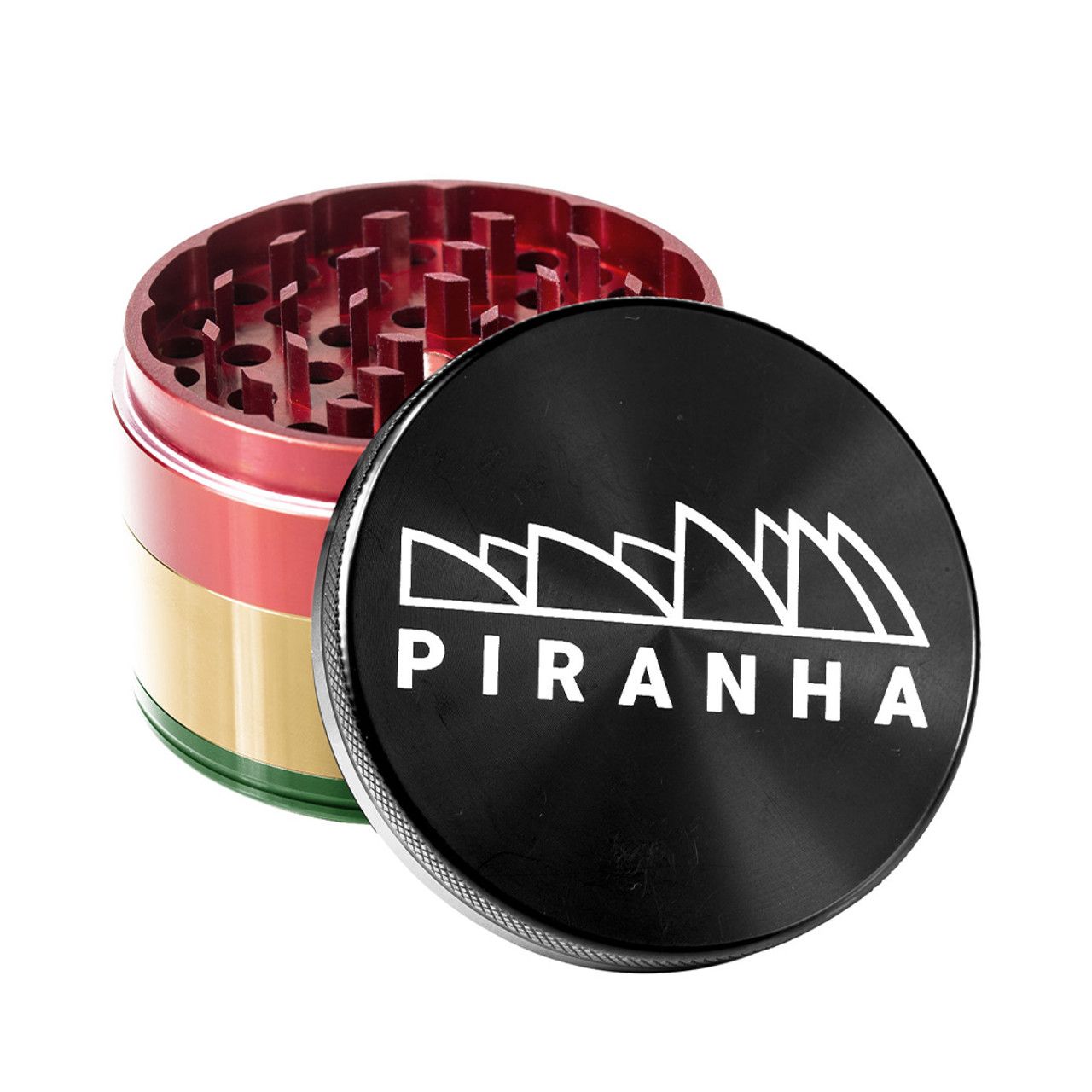 4-Piece Grinder - Rasta - Piranha