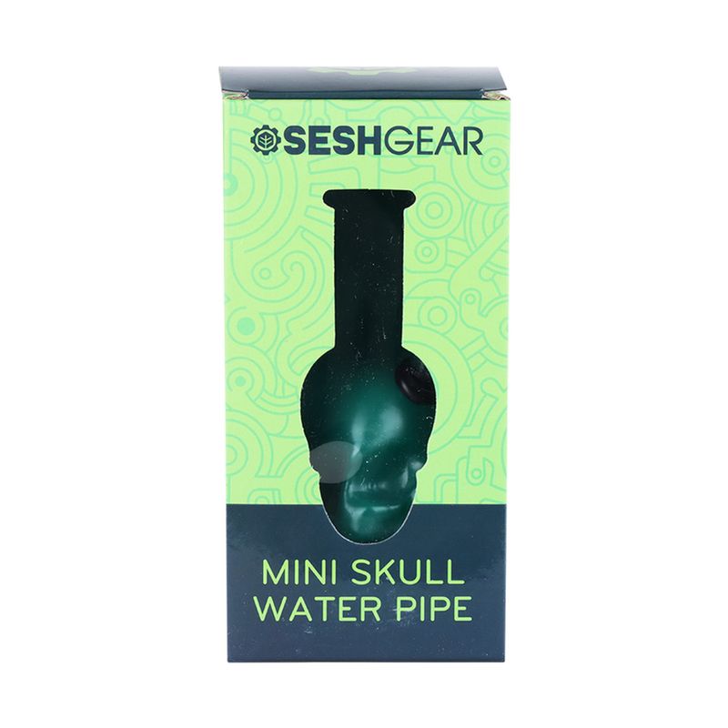 SeshGear Pastel Skull Water Pipe 6” Colours Vary