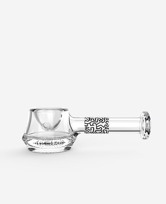 Keith Haring Spoon Pipe- Black &amp; White