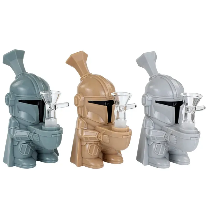 Silicone Mandalorian Waterpipe 5.5”