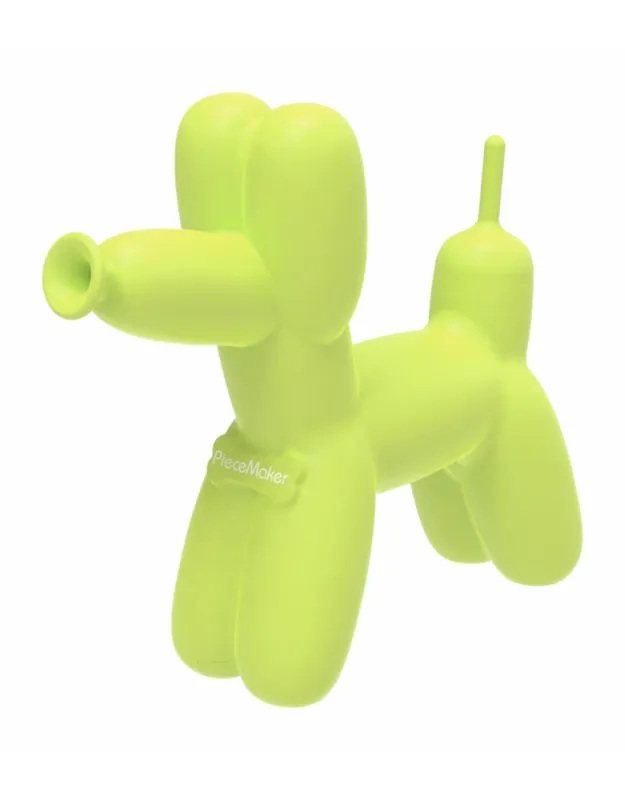 Piece Maker Gear K9 Balloon Dog Bubbler - Glow Yellow