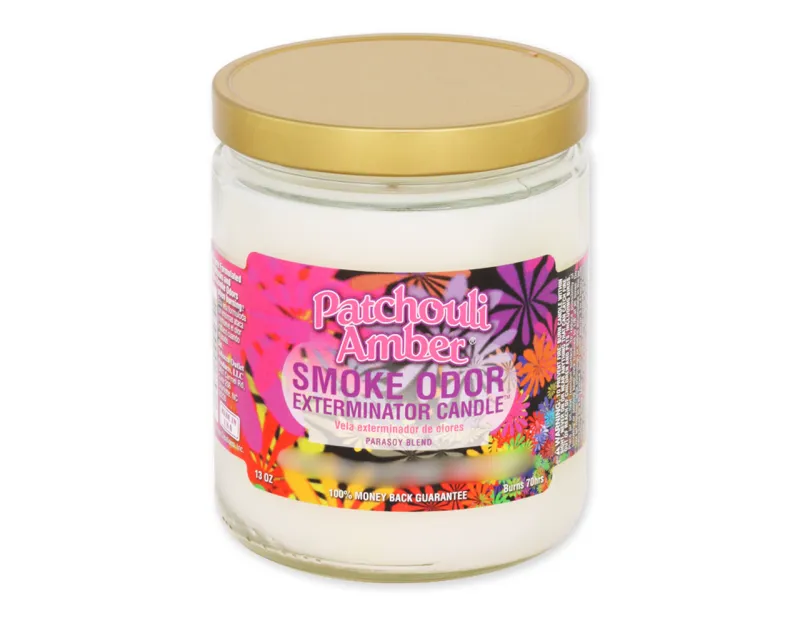 Smoke Odor Candle 13oz - Patchouli Amber