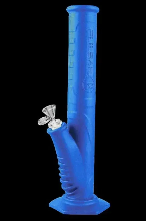 Pulsar Rip Silicone Bong Blue 13.5"