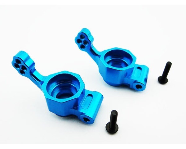 ECF2206 BLUE ALUMINUM REAR KNUCKLES 4WD ECX