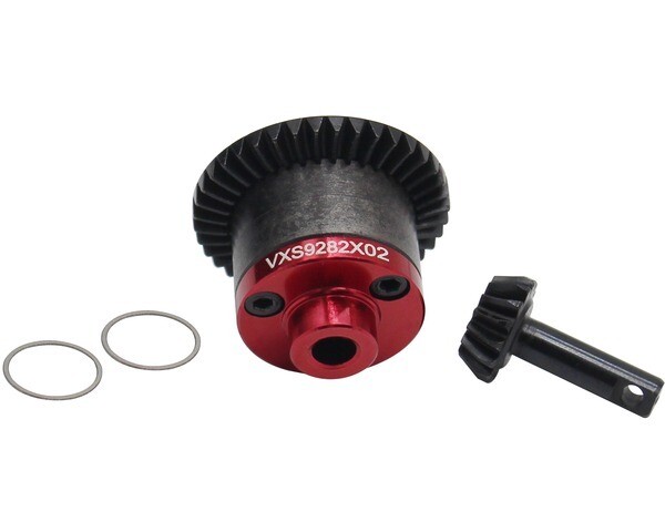 VXS9282X02 STEEL HELICAL SPIRAL GEAR SET W/ ALUMINUM COVER PLATE - TRA 1/16